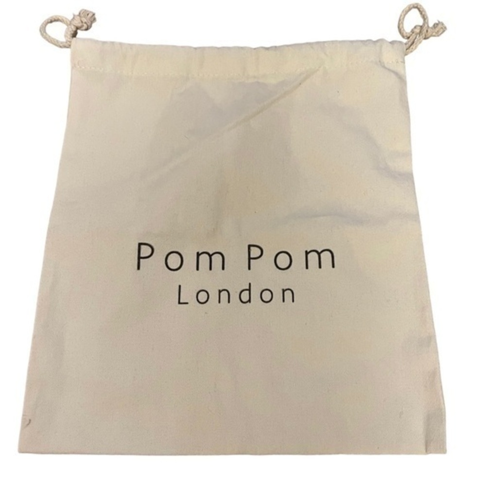 Pom Pom London cotton muslin drawstring storage dust bag for purse etc
